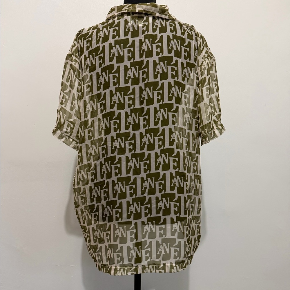 Étalon by Steve Canar Monogram Chiffon Dress Shirt - Picture 5 of 5
